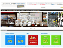 Tablet Screenshot of editions-avenirconstruction.fr